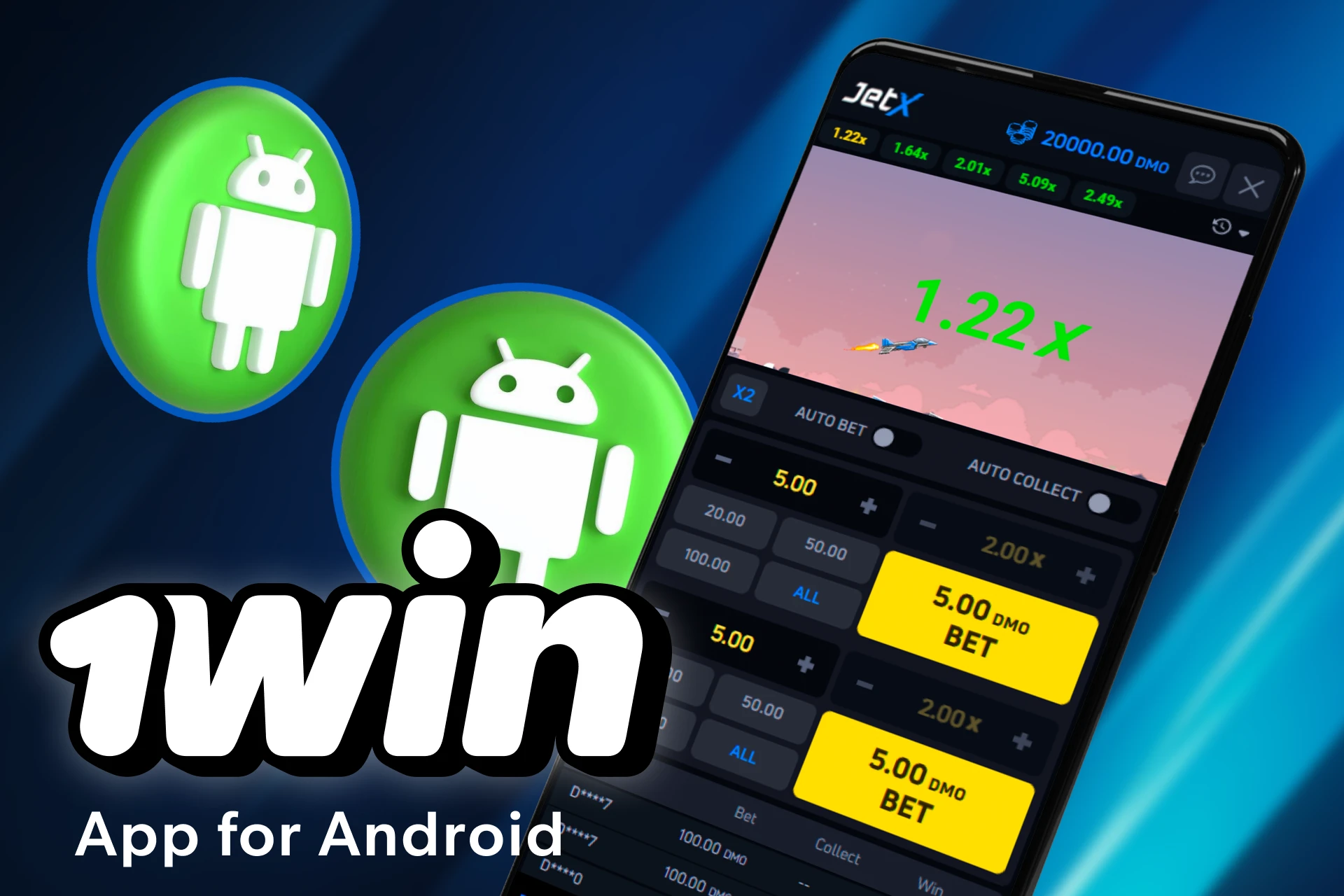 Install the Jet X game on your Android device.