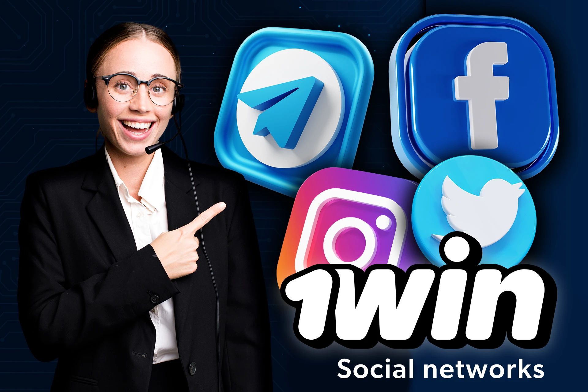 You can find the 1win channels on various social media.